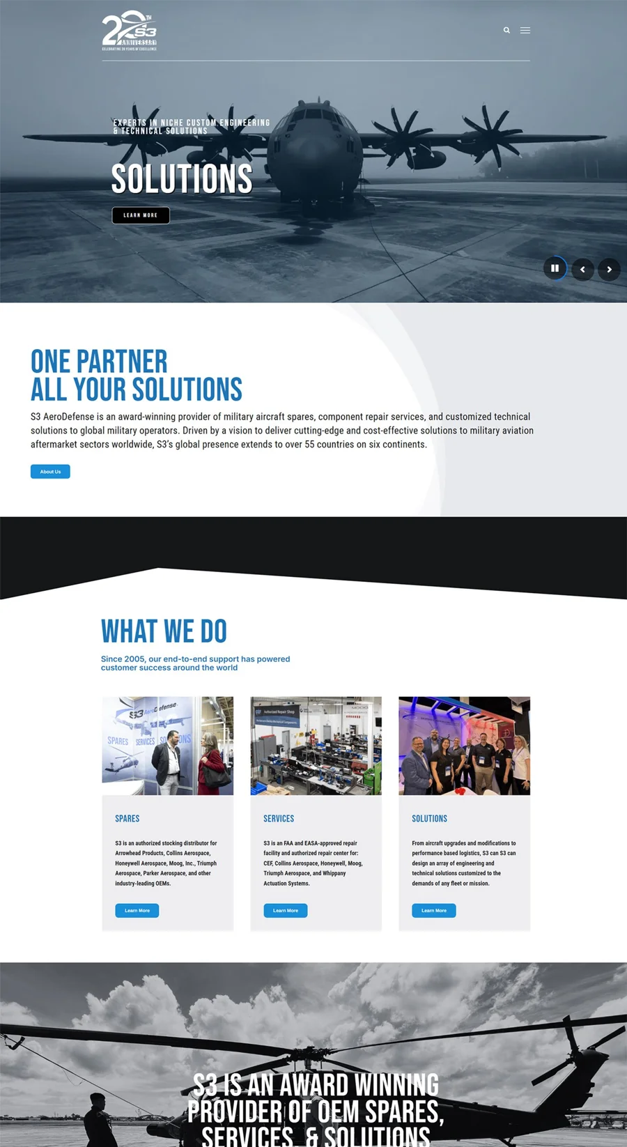 S3 AeroDefense website